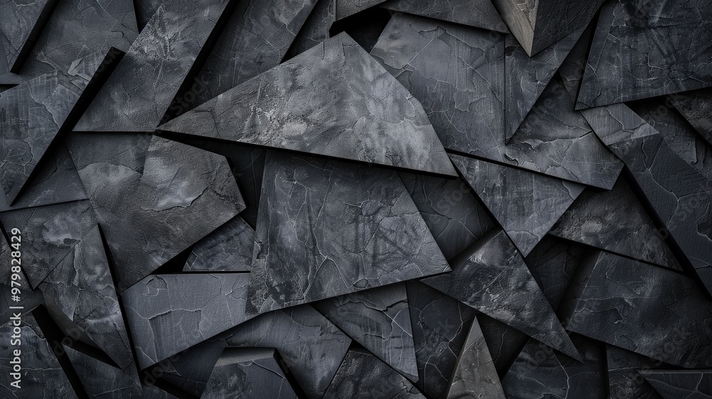 A wall made of gray and black tiles A wall made of gray and black tiles