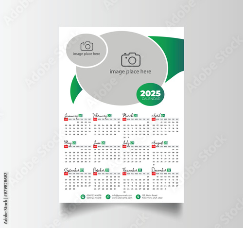 2025 Calendar Unique Design Wall Hanging