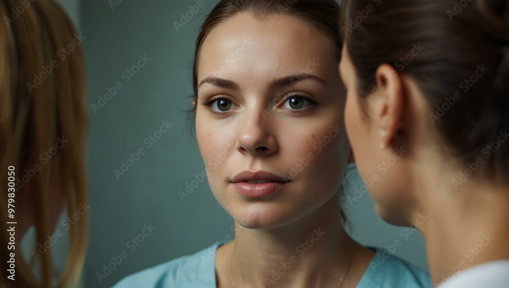 Pre-surgery cosmetic consultation. Pre-surgery cosmetic consultation.