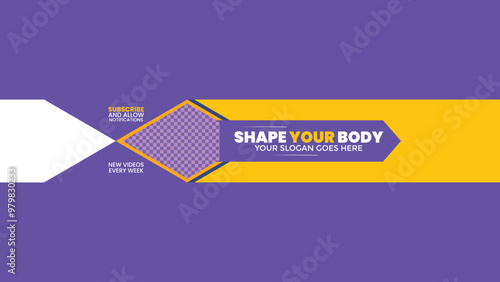 Youtube channel banner template Youtube channel cover art