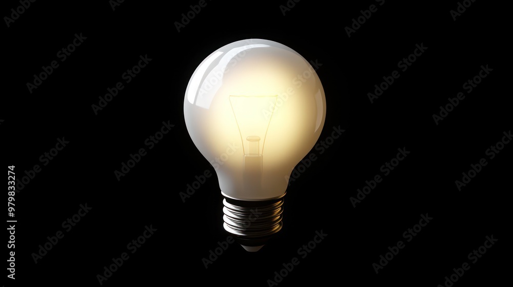A glowing light bulb against a dark background, symbolizing ideas and innovation. A glowing light bulb against a dark background, symbolizing ideas and innovation.