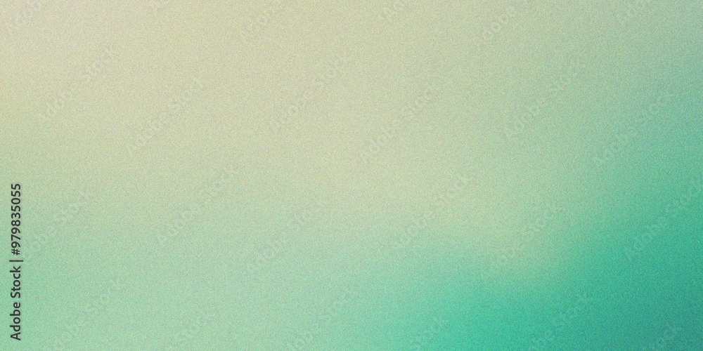 Obraz premium Soft light green background for calming creative projects and designs in natural light, grainy gradient background texture. Colorful digital grain soft noise effect 