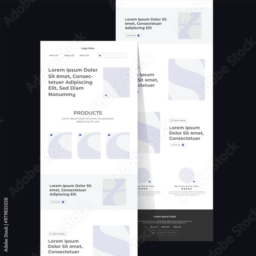 Business Email News Letter Template Layout For Marketing Services