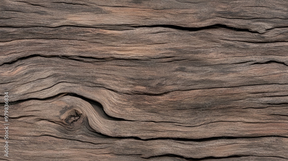 Naklejka premium A detailed wood grain texture featuring unique swirls and patterns, perfect for nature-inspired designs and banners with ample space for text SEAMLESS PATTERN