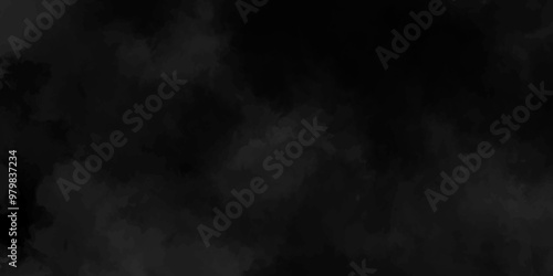 Abstract black fog design with smoke texture overlays. fume overlay design. background with smoke on black and Fog and smoky effect for photos design. Misty fog effect and Isolated black background.