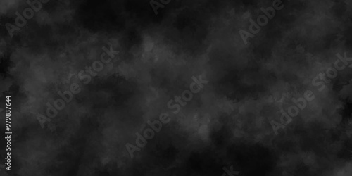 Abstract black fog design with smoke texture overlays. fume overlay design. background with smoke on black and Fog and smoky effect for photos design. Misty fog effect and Isolated black background.