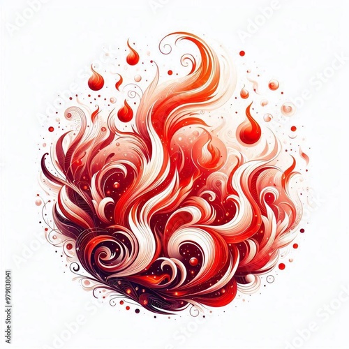 Hintergrund, Wallpaper rotes Feuer photo