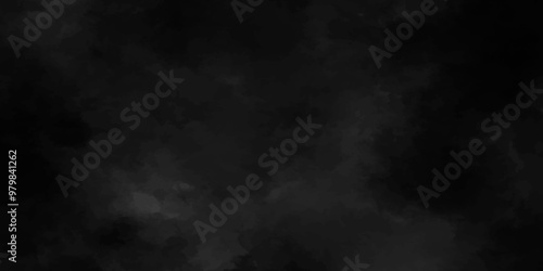 Abstract black fog design with smoke texture overlays. fume overlay design. background with smoke on black and Fog and smoky effect for photos design. Misty fog effect and Isolated black background.