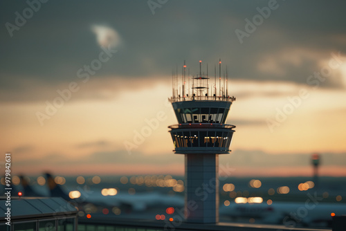 Airport control towers without people