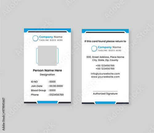 ID Card Template Design