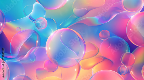 Colorful mesh background