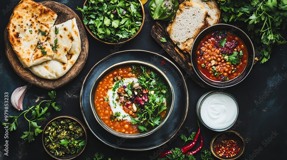 Çorba (A Corba). The most popular Turkish dishes. Turkish soup, often made with lentils (mercimek çorbası) or yogurt (yayla çorbası) Çorba (A Corba). The most popular Turkish dishes. Turkish soup, often made with lentils (mercimek çorbası) or yogurt (yayla çorbası)