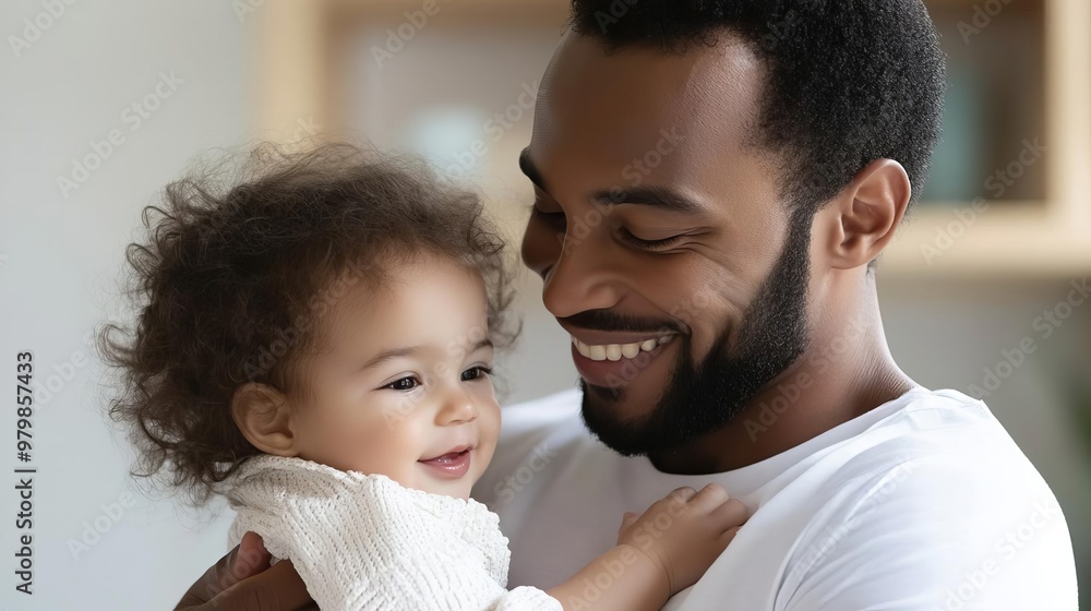 Nurturing Cancer man with a small child, capturing care and emotional connection Nurturing Cancer man with a small child, capturing care and emotional connection