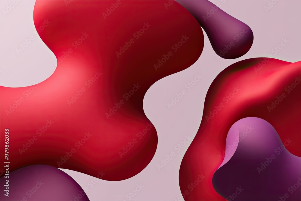 Dynamic Abstract Background Featuring Red Organic Shapes and Contemporary Artistic Design Dynamic Abstract Background Featuring Red Organic Shapes and Contemporary Artistic Design