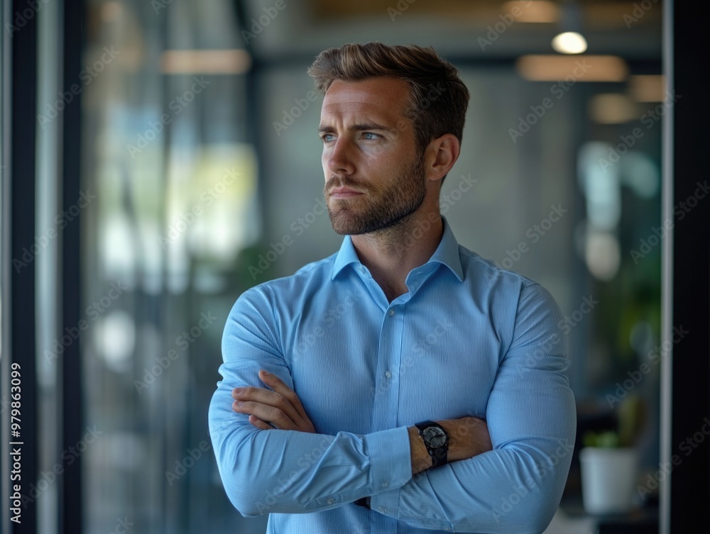 Obraz premium Determined Businessman