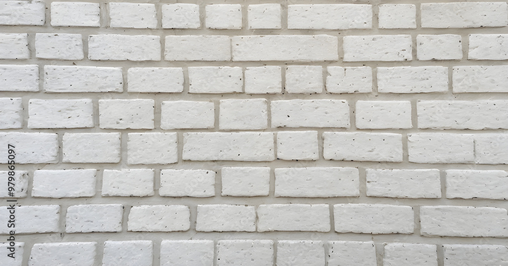 White brick wall forming an even background texture White brick wall forming an even background texture