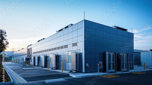 outdoor battery energy storage facility photo