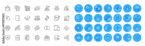 Voice wave, Cloud protection and Puzzle line icons pack. Delivery online, Money profit, Cogwheel web icon. Pin marker, Shield, Parking payment pictogram. Phone, Mobile devices, Leadership. Vector