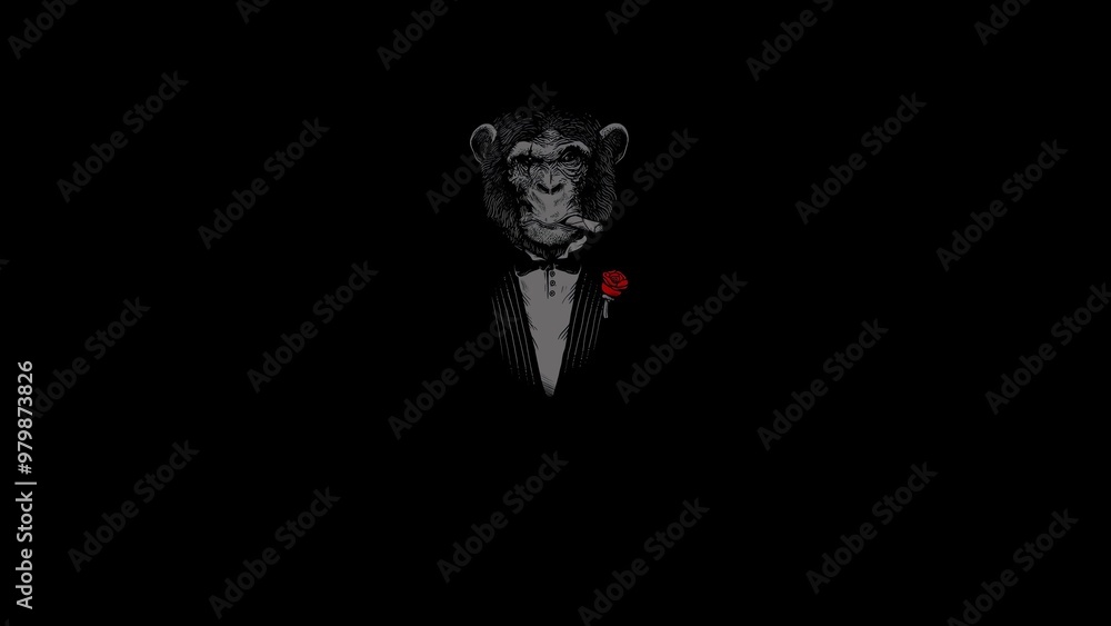 Hintergrund, Desktop Wallpaper - schwarz, Affe, dunkel Hintergrund, Desktop Wallpaper - schwarz, Affe, dunkel