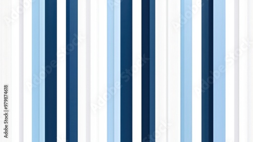 Timeless Elegance - Navy and White Striped Seamless Textile Design from the UK