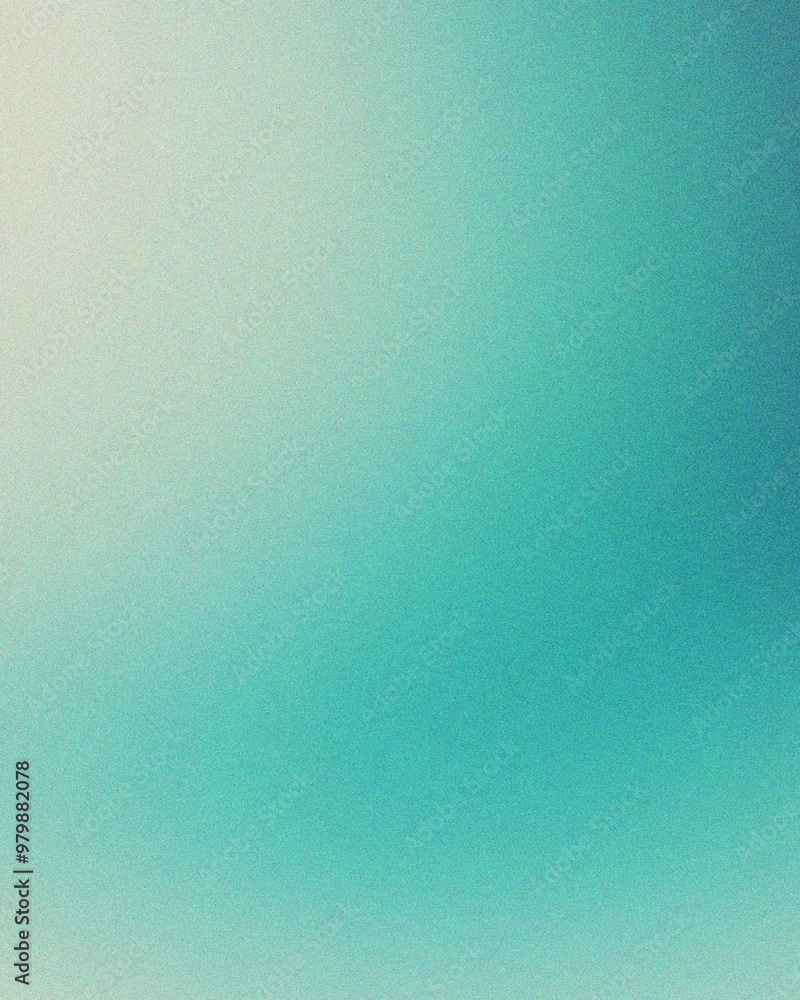 Soft turquoise gradient background creating a calming atmosphere for design and creativity, film grain and noise effect Soft turquoise gradient background creating a calming atmosphere for design and creativity, film grain and noise effect