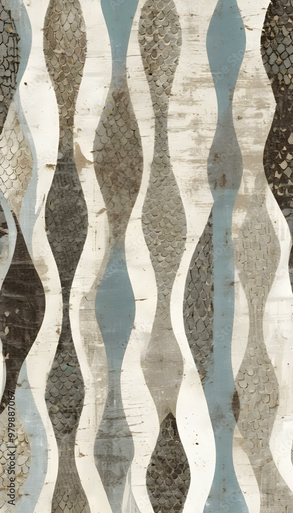A collage of various textured and patterned element A collage of various textured and patterned element