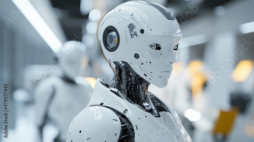 AI drives industrial automation, empowering humanoid robots with sophisticated control over factory operations. These robots, guided by artificial intelligence, enhance efficiency