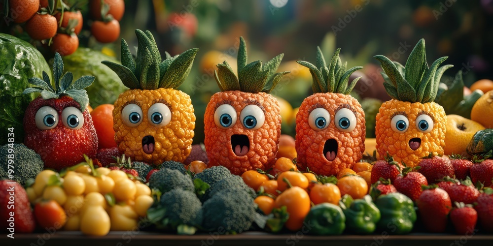 Discover the enchanting city where fresh produce has faces and lively expressions Discover the enchanting city where fresh produce has faces and lively expressions