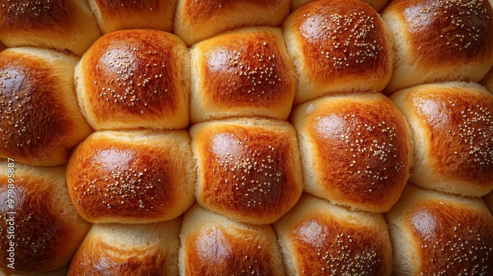 Fresh buns background. Lots of buns top view Fresh buns background. Lots of buns top view
