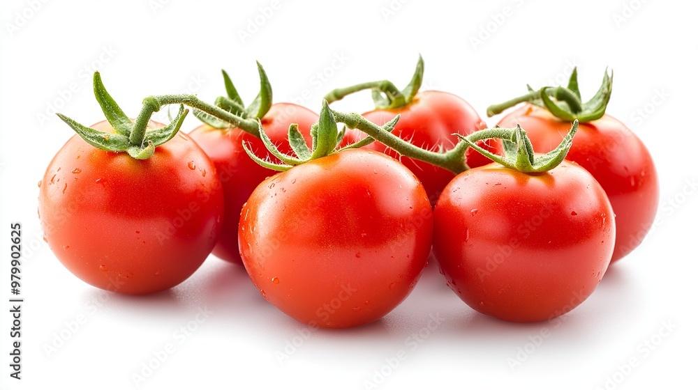 Ripe, isolated tomatoes on a white backdrop. Whole, organic tomatoes offer a burst of freshness. A delectable, nutritious addition to salads and seasonal dishes. Ripe, isolated tomatoes on a white backdrop. Whole, organic tomatoes offer a burst of freshness. A delectable, nutritious addition to salads and seasonal dishes.