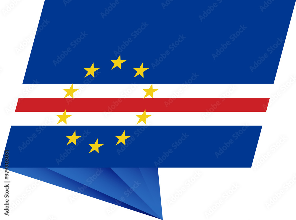 Cape Verde pin flag