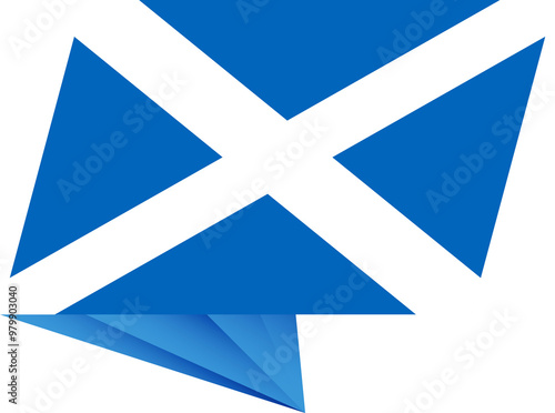 Scotland pin flag