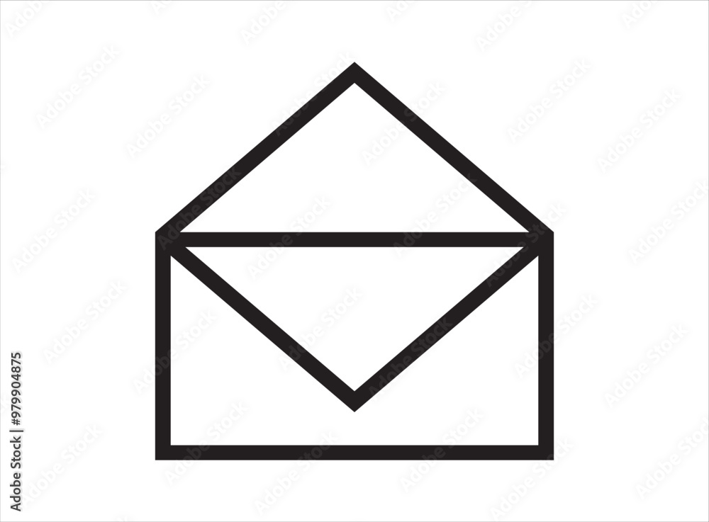 send email envelope inbox icon isolated white send email envelope inbox icon isolated white