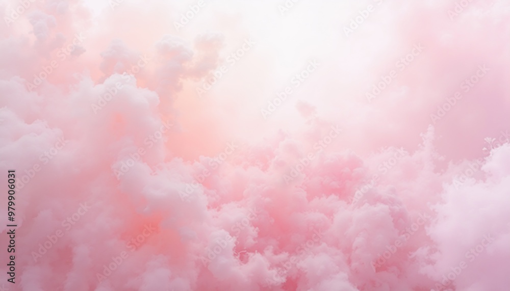 Fototapeta premium glowing ethereal mist in pastel turquoise with soft reflections, serene