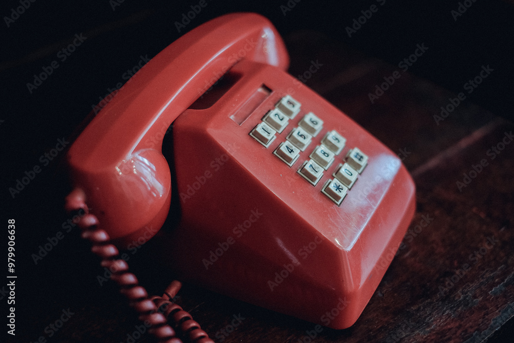 red telephone on a table red telephone on a table