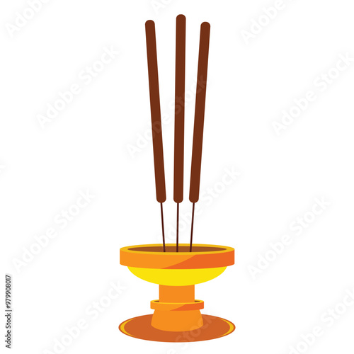 Premium Vector | Incense sticks illustration - Agarbatti Sandalwood vector