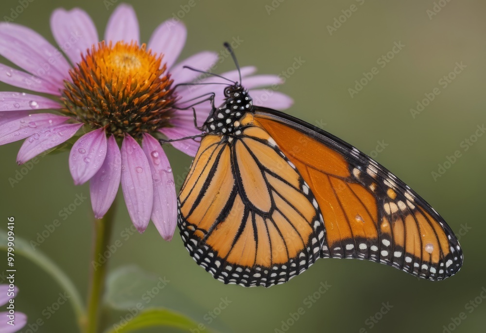 Obraz premium Butterfly sipping nectar