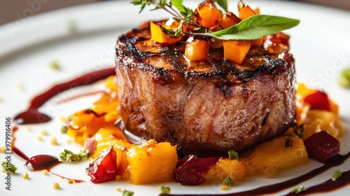 Grilled Steak with Mango Salsa