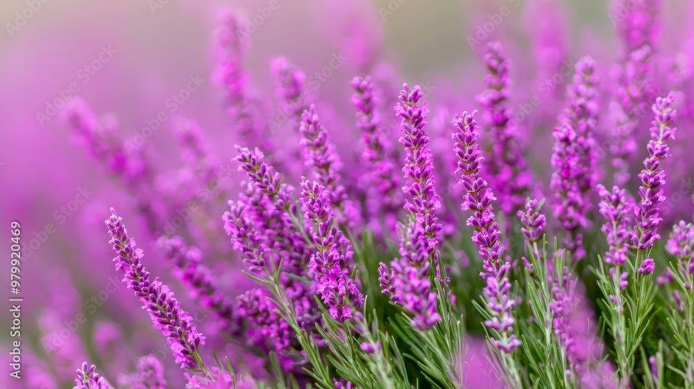 A tight shot of a flower bouquet Purple blossoms dominate the foreground, while the background fades into a soft, blurred impression A tight shot of a flower bouquet Purple blossoms dominate the foreground, while the background fades into a soft, blurred impression