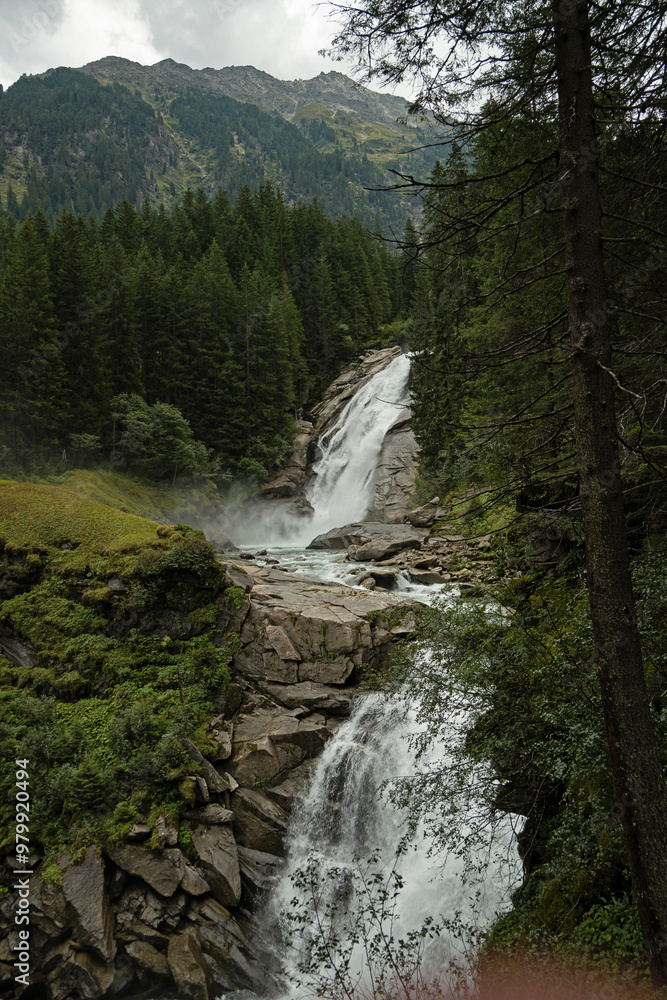 amazing Krimml falls in the Hohe Tauern national park in Austria amazing Krimml falls in the Hohe Tauern national park in Austria