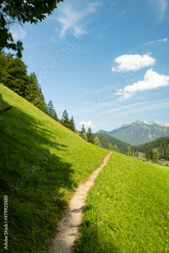 beautiful landscape arround Sankt Ulrich am Pillersee in Tyrol in Austria photo