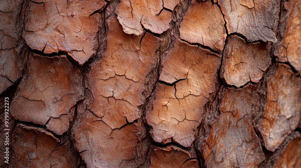 A tight shot of a tree's bark with distinct deformations A tight shot of a tree's bark with distinct deformations