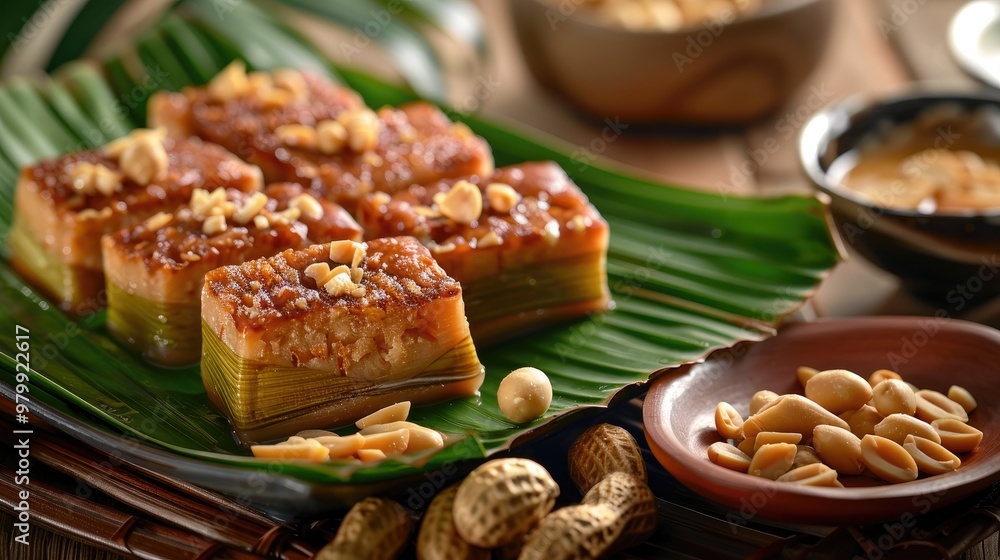 Popular Malaysian Snack Kueh Kapit with Peanut and Butter Enjoyed During Breakfast and Hari Raya Festival Popular Malaysian Snack Kueh Kapit with Peanut and Butter Enjoyed During Breakfast and Hari Raya Festival