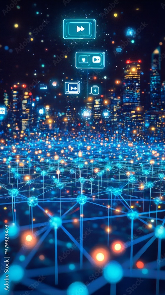 Fototapeta premium The Creative Grid, Digital Content Creation and Monetization