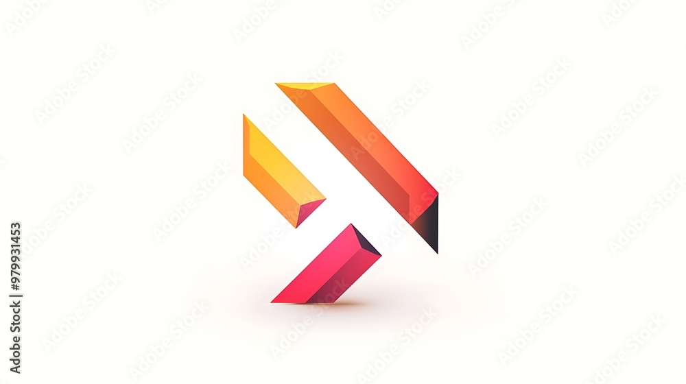 A professional business icon logo with a dynamic arrow design symbolizing growth, centered on a clean white background. A professional business icon logo with a dynamic arrow design symbolizing growth, centered on a clean white background.