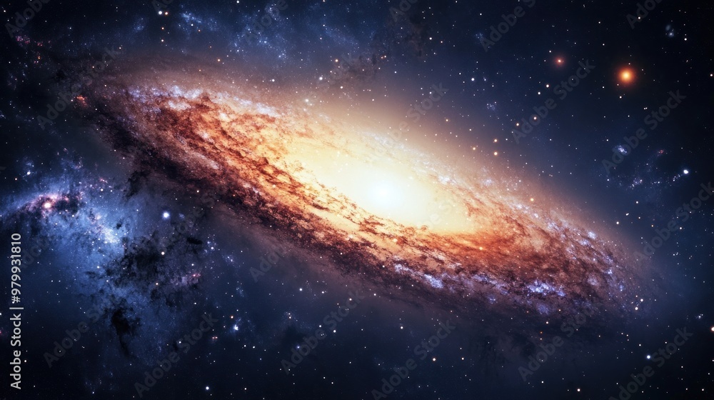 Fototapeta premium Spiral Galaxy in Deep Space