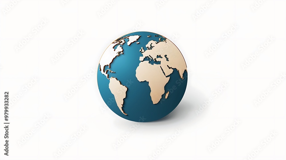 A professional business icon with a stylized globe, symbolizing global reach, centered on white. A professional business icon with a stylized globe, symbolizing global reach, centered on white.