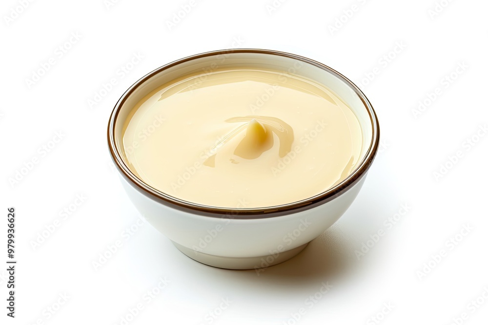 Isolated condensed milk on white background Isolated condensed milk on white background