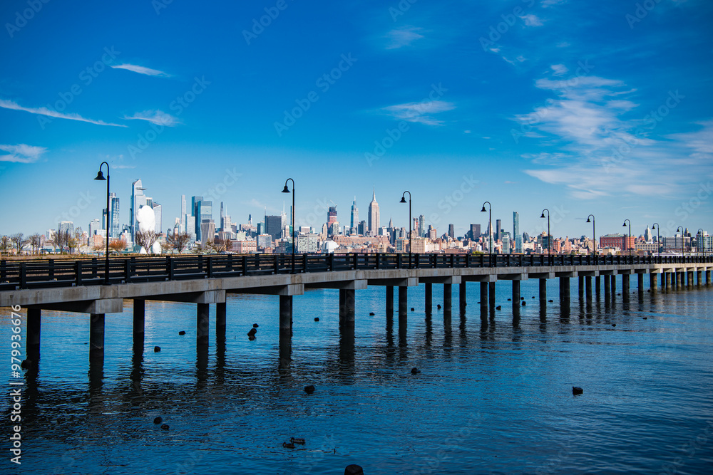 Panorama view of New York city skyline in Midtown Manhattan. Panorama view of New York city skyline in Midtown Manhattan.
