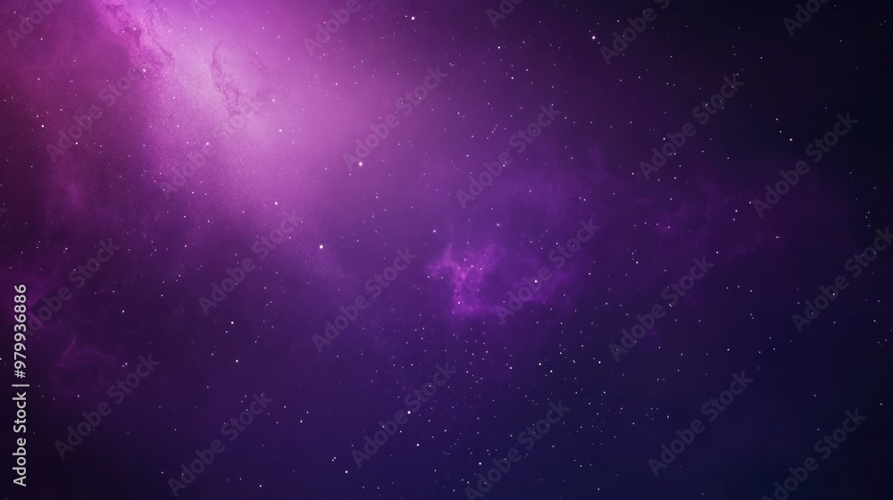 Naklejka premium Purple Cosmic Nebula